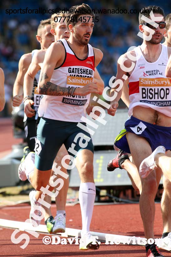 Mens 1500 metres, Sainsbury's British Champs, Alexander Stadium, Birmingham. Photo: David T. Hewitson/Sprts for All Pics